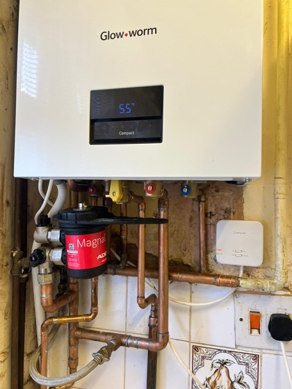 A new Glow-worm combi boiler fitted by 24/7 Imperial Home