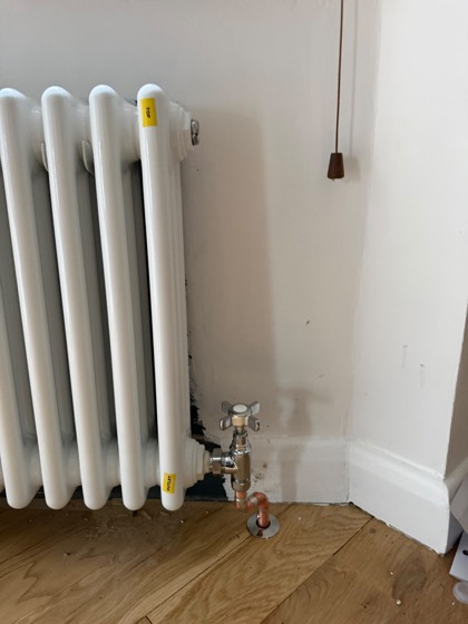 A column radiator with a new thermostatic valve